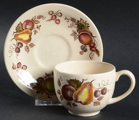 Orchard Flat Cup & Saucer Set