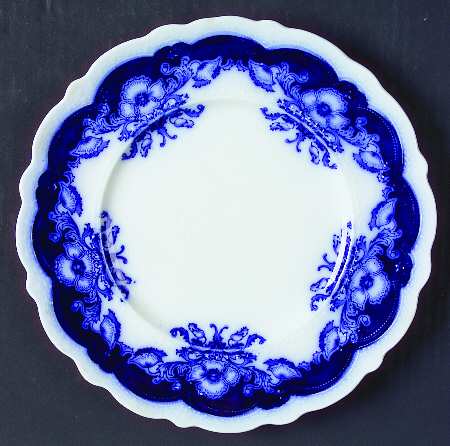 Oregon (Flow Blue) Luncheon Plate