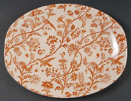 Oriental Garden 12" Oval Serving Platter
