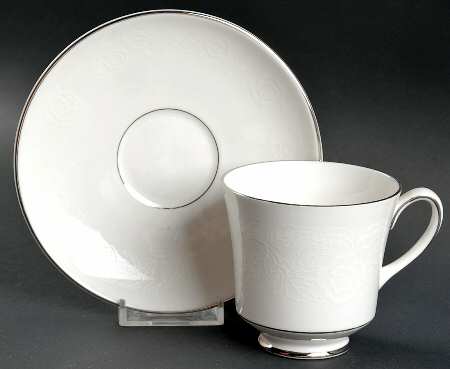 Organdy Footed Cup & Saucer Set
