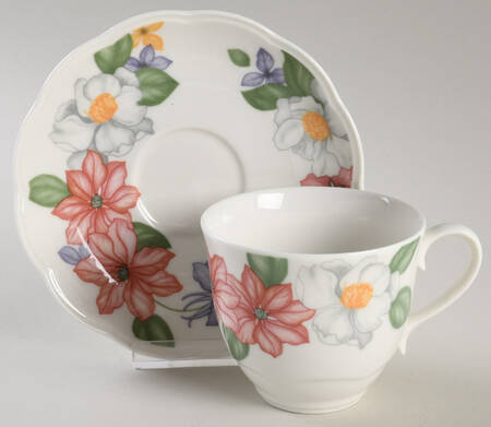 Orchid Splendour Flat Cup & Saucer Set