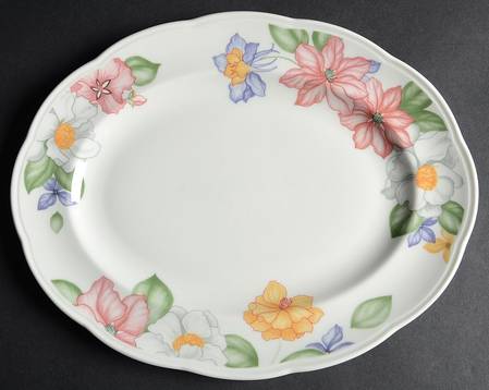 Orchid Splendour 13" Oval Serving Platter