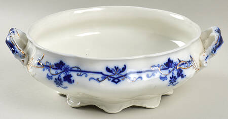 Oxford (Flow Blue) Round Vegetable No Lid