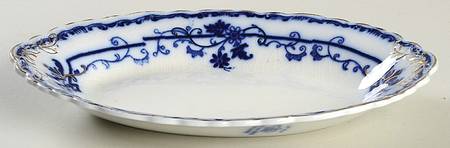 Oxford (Flow Blue) Relish/Gravy Underplate