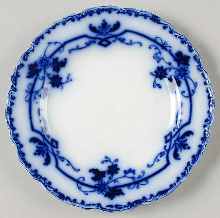 Oxford (Flow Blue) Bread & Butter Plate