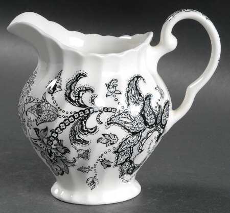 Paisley Black Creamer by Johnson Brothers