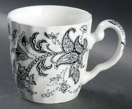 Paisley Black Mug