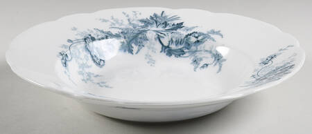Paris Blue Green 10" Round Vegetable Bowl