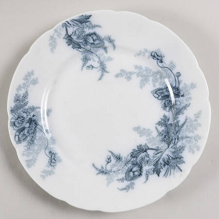 Paris Blue Green Luncheon Plate