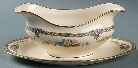 Paradise Gravy Boat with Attached Underplate