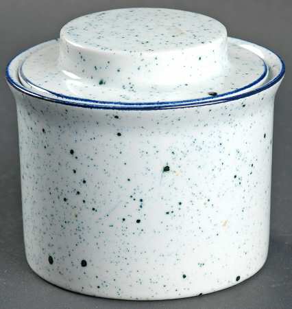 Patio Blue Sugar Bowl & Lid