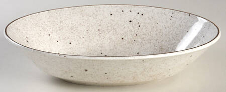 Patio Brown 9" Oval Vegetable Bowl