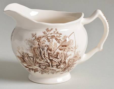 Pastorale Toile De Jouy Brown Creamer