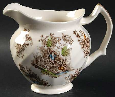 Pastorale Toile De Jouy Brown Multicolor 24 Oz Pitcher