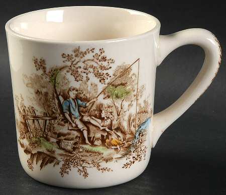 Pastorale Toile De Jouy Brown Multicolor Mug