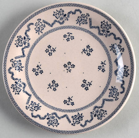 Petite Fleur Blue Bread & Butter Plate by Johnson Brothers