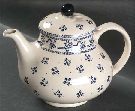 Petite Fleur Blue Teapot & Lid