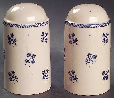 Petite Fleur Blue Salt & Pepper Set