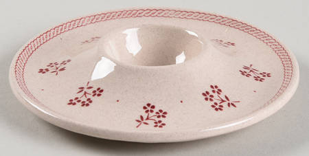 Petite Fleur Burgundy Pink Egg Holder