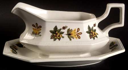 Persian Garden Gravy Boat & Underplate