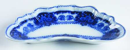 Pekin (Flow Blue) Bone Dish