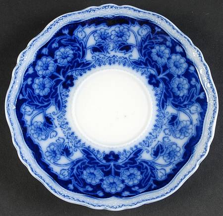 Pekin (Flow Blue) Saucer