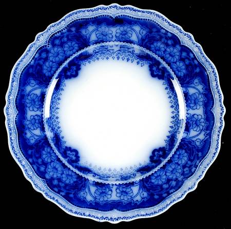 Pekin (Flow Blue) Dessert/Pie Plate