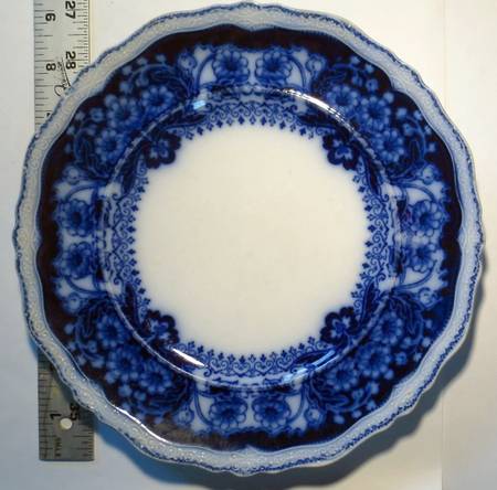 Pekin (Flow Blue) Luncheon Plate