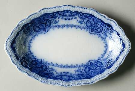 Persian (Flow Blue) Relish/Gravy Underplate