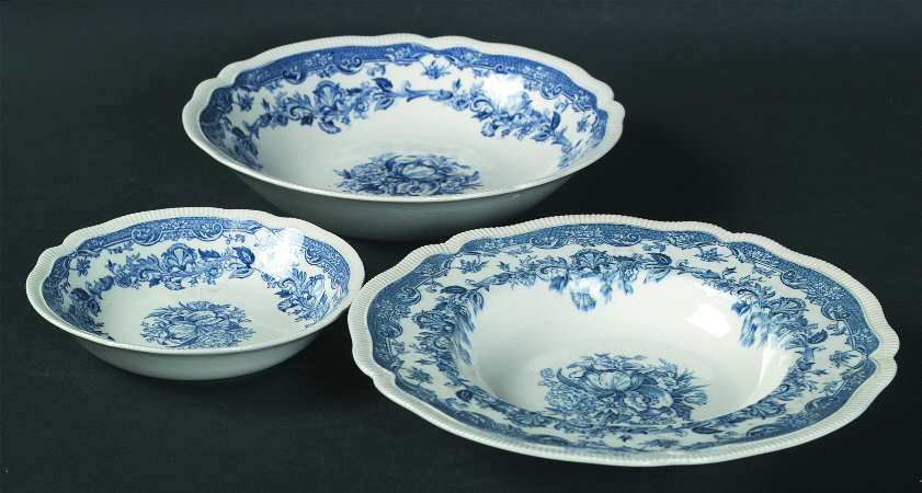 Persian Tulip Blue Coupe Soup Bowl