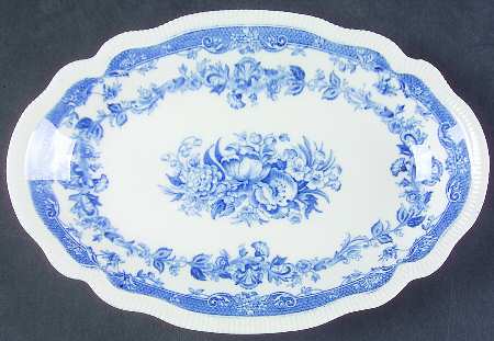 Persian Tulip Blue Relish/Gravy Underplate