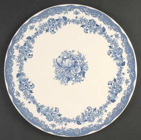 Persian Tulip Blue Cake Plate