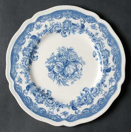 Persian Tulip Blue Dessert/Pie Plate
