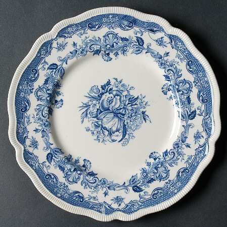Persian Tulip Blue Luncheon Plate