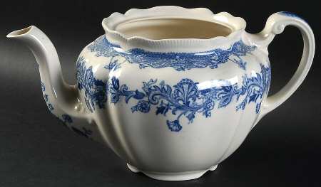 Persian Tulip Blue Teapot No Lid