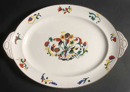 Petroushka (Pareek) 18" Oval Serving Platter by Johnson Brothers