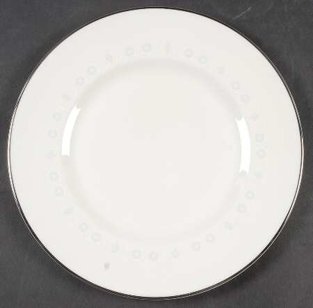 Pirouette White & Blue Salad Plate