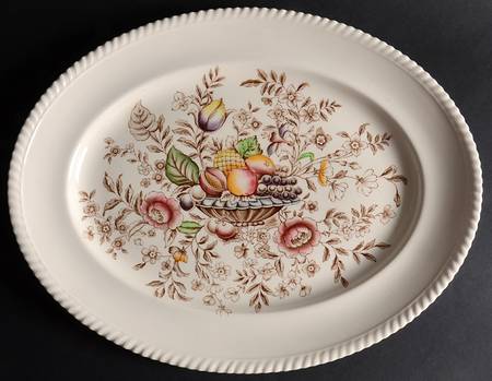 Pomona (Old English) 15" Oval Serving Platter by Johnson Brothers