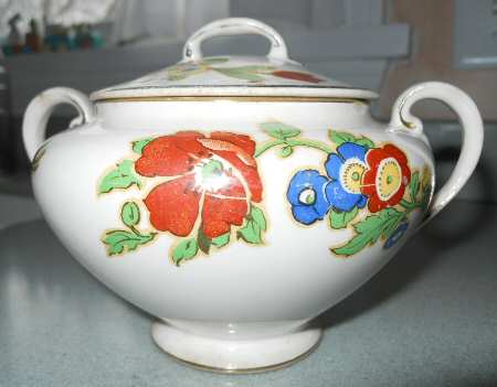Poppy Sugar Bowl & Lid