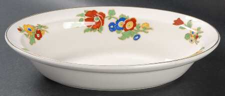 Poppy 9" Oval Vegetable Bowl