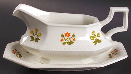Posy Gravy Boat & Underplate/Relish