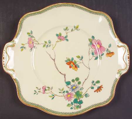 Princess Mary Square Handled Cake Plate