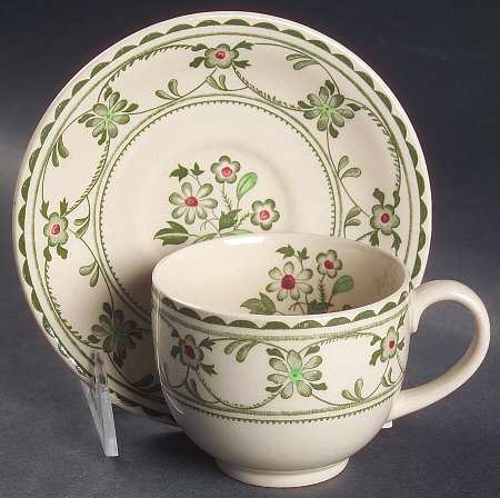 Provence Flat Cup & Saucer Set
