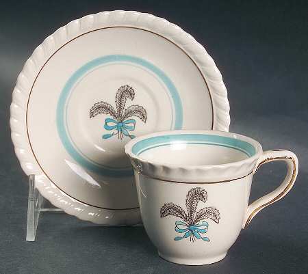 Prince of Wales Flat Demitasse Cup & Saucer Set