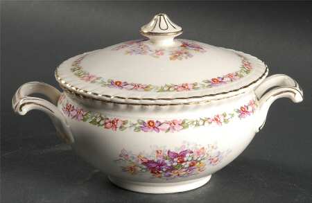 Queen's Bouquet Sugar Bowl & Lid