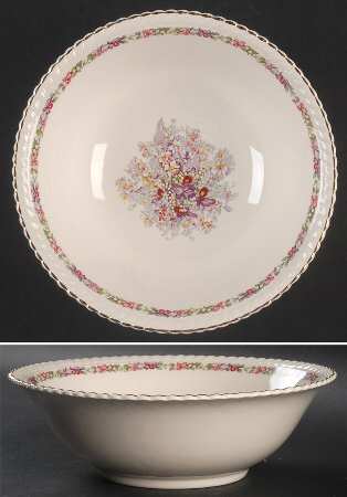 Queen's Bouquet 8" Round Vegetable Bowl