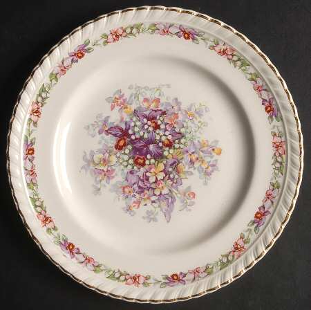 Queen's Bouquet Bread & Butter Plate