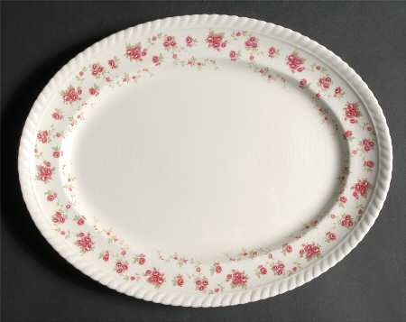 Rambler Rose 12" Oval Serving Platter