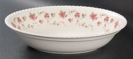 Rambler Rose 9" Oval Vegetable Bowl