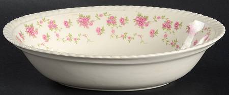 Rambler Rose 8" Oval Vegetable Bowl